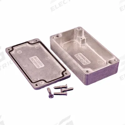 HAMMOND Enclosure: Die-Cast Aluminum, 4 in x 2 in x 1 in, NEMA 1/12/13/4/4X, Solid Cover - Aluminum Enclosures