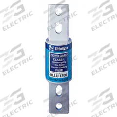 LITTELFUSE Fuse: Class L, KLLU Series, Bolt-On Body, Time-Delay, 1 kA, 600 V AC, 300 V DC (MPN KLLU1000X). Key specifications — Brand: LITTELFUSE; Series: KLLU.