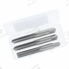 CLE-LINE Tap Kit: 1/4"-28 UNF, H3 / 3B, 4 Flute, High Speed Steel (MPN C62036)