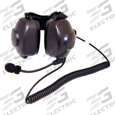MOTOROLA Headset: Behind-the-Neck Earmuff, 24 dB NRR, Intrinsically Safe, Listen/Talk - Behind-the-Neck Headsets for Communication