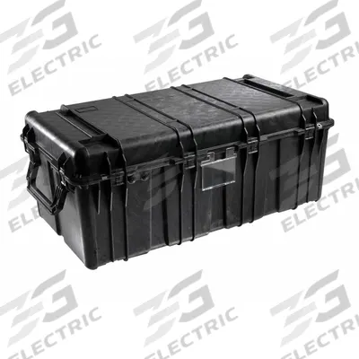 PELICAN Protective Case: 24 1/8 in x 47 5/8 in x 17 3/4 in Inside, No Foam, Black - Standard Protective Transport Cases