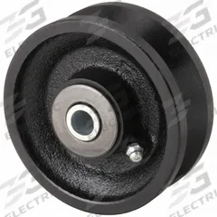 APPROVED VENDOR Track Wheel: 4 in Wheel Dia., 1 1/2 in Wheel Wd, 800 lb Load Capacity, Iron, Roller (MPN 1NWB8). Key specifications — attr1099880: Yes; attr1099886: Black; attr1099891: APPROVED VENDOR.