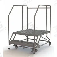 TRI-ARC Mobile Work Platform: 1.7 ft Platform Ht - Max, 36 in x 35 in, Steel, 800 lb Load Capacity (MPN WLWP123636SL). Key specifications — Mobility: Rolling; Brand: TRI-ARC; Color: Gray; Height Adjustability: Fixed Height; Includes Handrails: Handrails Included; Locking Mechanism: Foot-Activated Step Lock; Handrails: Includes Handrails.