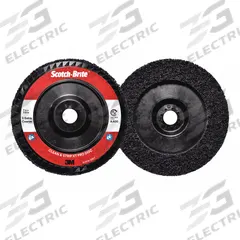 SCOTCH-BRITE Non-Woven Depressed Center Disc: 7 in x 7/8 in, Silicon Carbide, Extra Coarse, XO-DC (MPN 7100175122). Key specifications — Series: XO-DC; Brand: SCOTCH-BRITE.
