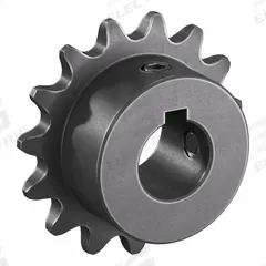 TSUBAKI Single Strand Sprocket: 35, For 3/8 in Chain Pitch, 5/8 in Bore Dia, 15 Teeth, Steel (MPN 35B15F-5/8). Key specifications — Brand: TSUBAKI.