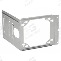 B-LINE BY EATON Mounting Bracket: Galvanized Steel, Silver, 1 in Overall Dp, 1 in Overall Wd (MPN BB4-6). Key specifications — Brand: B-LINE BY EATON; Accessory Type: Box Support Bracket; Color: Silver; Material: Galvanized Steel.