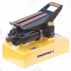 ENERPAC Air Hydraulic Pump: 10,000 psi Max. Op Pressure, 80 cu in Reservoir Capacity, Foot/Hand (MPN PA1150). Key specifications — attr944931: Hold; attr995446: Hand.