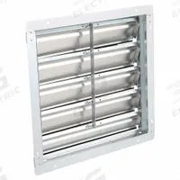 23"H-W 5.75"L Alu Wall Backdraft Dampr: For 20 in Fan, Single Panel, 23 in H, 23 in W, 2 1/2 in D (MPN 1C745). Key specifications — Airflow Direction: Horizontal; Blade Type: Flat Blade; Brand: DAYTON; Maximum Air Velocity: 2500 fpm; Mounting Position: Vertical.