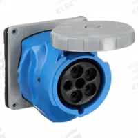 HUBBELL Pin and Sleeve Receptacle: Blue, 120/208V AC, Three Phase, 100 A, 4 Pole, 5 Wire (MPN HBLS5100R9W). Key specifications — Brand: HUBBELL.