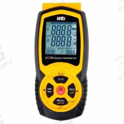 UEI TEST INSTRUMENTS Thermocouple Thermometer: -328°F to 2,498°F - Thermocouple Meters without Data Output