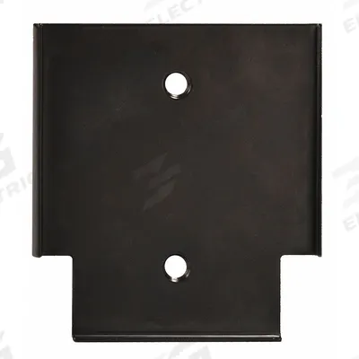 TENSABARRIER V Wall Bracket: Black, 3 in Overall Ht - Mountable Receivers for Retractable Belt Barriers