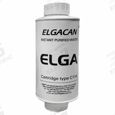 ELGA Replacement Cartridge: Ions, C114/4, Tap Water, Mixed Bed Resin - Water Purification Cartridges & Filters