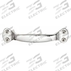 MONROE PMP Pull Handle: Unthreaded Holes, Zinc, Silver, 1/4 in Screw Size, 0.63 in (MPN PH-0252). Key specifications — Brand: MONROE PMP; Projection Type: Non-Recessed; Material: Zinc; Finish: Bright Chrome; Color: Silver; Folding Type: Fixed; Mounting Type: Unthreaded Holes; Screw Size: 1/4 in.
