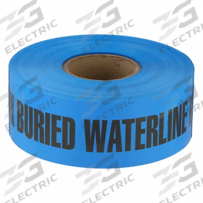 APPROVED VENDOR Non-Detectable Buried Tape: 1,000 ft Tape Lg, Blue - Blue Water Line Underground Marking Tape