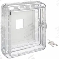 APPROVED VENDOR Universal Thermostat Guard: Snap-On, Clear, Ring Base/Solid Base, Single Wall (MPN 2E430). Key specifications — Base Type: Solid Base; Cover Type: Snap-On; Brand: APPROVED VENDOR; Thermostat Guard Cover Color: Clear; Inside HxWxD: 6-1/16 in H x 5-1/16 in W x 2-5/8 in D; Guard Construction: Single Wall; Outside HxWxD: 7-5/16 in H x 6-5/16 in W x 3 in D.