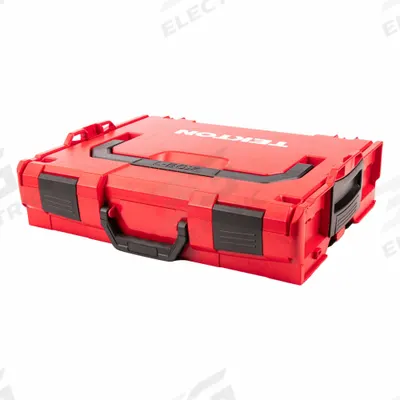 TEKTON Modular Tool Box: 17 1/2 in W 4 5/8 in D 14 1/8 in H, Plastic, Red - Plastic Tool Organizer Boxes