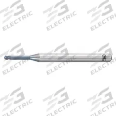 OSG Ball End Mill: Carbide, WXS Coated, 3 Flute, 1.5 mm Mill Dia, 1.12 mm LOC, 50 mm OAL (MPN 3195106)