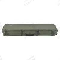 SKB Protective Case: 14 1/2 in x 36 1/2 in x 6 in, Solid, Green, 2 Wheels, 15 lb Wt (MPN 3I-3614-6M-L). Key specifications — Brand: SKB; Material: Plastic; Closure Type: Latches.