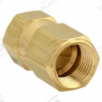 APPROVED VENDOR Poppet Spring Check Valve: Poppet, Inline Valve Body, 1/2 in Pipe Size, FNPT x FNPT (MPN CHK BRS 850-8F8F-F). Key specifications — Brand: APPROVED VENDOR.