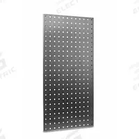 TRITON PRODUCTS Pegboard Panel: Square, 3/8 in Peg Hole Size, 36 in x 18 in x 9/16 in, Silver (MPN LB18-S). Key specifications — Material: Stainless Steel; Finish: Brushed; Peg Hole Shape: Square; Includes: Mounting Hardware; Color: Silver; Brand: TRITON PRODUCTS.
