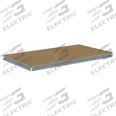 TENNSCO Shelf: 36 in x 24 in, 1,000 lb Load Capacity, Particleboard, Gray - Particleboard Decking Shelf Kits for Boltless Shelving