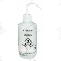 APPROVED VENDOR Wash Bottle: 1 L, Ethanol, White, Narrow, Std Spout Spout, White, 93.2 mm Body Dia (MPN 24J882). Key specifications — Closure Color: White; Vented/Nonvented: Vented; Body Color: White; Brand: APPROVED VENDOR; Imprinting Group: Specific Chemicals.