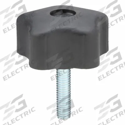 INNOVATIVE COMPONENTS Hand Knob: 5 Point, Plastic w/ Steel Thread, 3/8"-16 Thread - 5-Arm Knobs with Threaded Stud