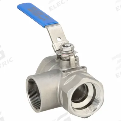 APPROVED VENDOR Manual Three-Way Ball Valve: 2 in, 316 Stainless Steel, L Flow - L-Port Stainless Steel Ball Valves