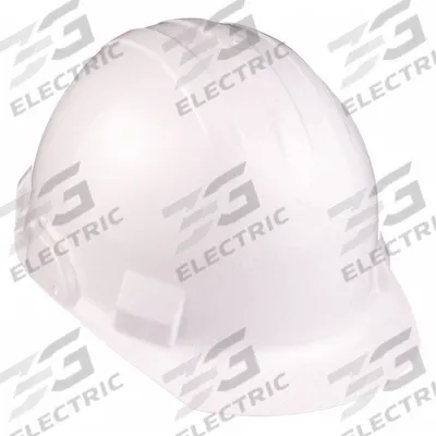 BULLARD Hard Hat: White, No Graphics, Ratchet (4-Point), Ratchet, Polyethylene - Side and Top Protecting Front-Brim Hard Hats (Type 2, Class E)