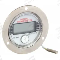 APPROVED VENDOR Digital Panel Mount Thermometer: -40°F to 120°F, +/-2°F from -4° to 77°F/+/-4°F (MPN 1EPF3). Key specifications — Accuracy: +/-2°F from -4° to 77°F; Brand: APPROVED VENDOR.