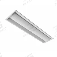 DAYBRITE Recessed Troffer: 4 ft Lg, 1 ft Wd, 3,000 lm_4,000 lm_5,000 lm, 3500K/4000K/5000K, 39 W (MPN 1DSRT3050LCS-4-UNV-DIM). Key specifications — attr1261884: 120 to 277V AC; attr1261878: DAYBRITE; attr1261883: (2) Lamp T8; attr1261870: 3500K; attr1261880: Yes.