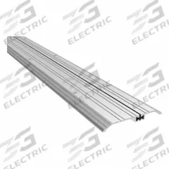 PEMKO Door Threshold: Saddle, Aluminum Alloy, 36 in Lg (MPN 252X3AFG36). Key specifications — Brand: PEMKO; Transition Type: Fluted.