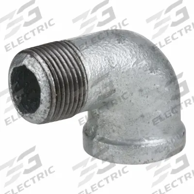 USA INDUSTRIALS Metal Pipe Elbow: 90° Elbow, 300 psi, 1 1/4 in x 1 1/4 in - Medium-Pressure Threaded Pipe Fittings with Thread Sealant