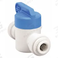 JOHN GUEST Manual Two-Way Ball Valve: 1/4 in, Polypropylene, Straight, Push x Push, 5 PK (MPN PPSV-040808-W). Key specifications — Brand: JOHN GUEST.