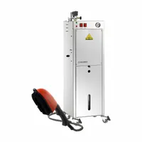 RELIABLE Pressurized Steam Cleaner With Wand: 39 in Overall Lg, No Auto Shutoff, 11 in Overall Dp (MPN 9000BU-3800IA). Key specifications — Input Voltage: 120V.