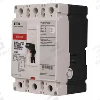 EATON Molded Case Circuit Breaker: 80 A Amps, 18kA at 240V AC, Fixed, ABC, Load Side Lug, Std, EHD (MPN EHD3080). Key specifications — attr217792: EHD; attr196056: 18kA at 240V AC; attr196057: Fixed; attr196058: ABC; attr196059: Load Side Lug; attr196061: 100A/F.