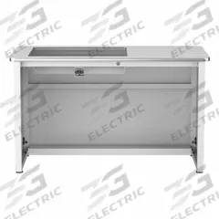 VERSADESK Computer Desk: Wood, White, 0 Drawers, 48 in Overall Wd, 31 in Overall Ht, White Frame (MPN DV4824-WW). Key specifications — Desktop Material: Wood; Includes Modesty Panel: Yes; Kit Product Type: Computer Desk; Desktop Color: White; Brand: VERSADESK; Frame Color: White; Frame Material: Steel; Product Type: Computer Desk.