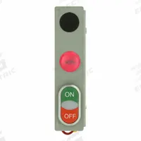 EATON Push Button Kit: NEMA Motor Size 0/00/1/1-3/4/2, Start/Stop, Push Button, Red (MPN C600M201T). Key specifications — Brand: EATON; Compatible with Series: Freedom; Includes: Bracket.