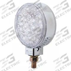 MAXXIMA Stop/Turn/Tail Light: LED, Stop Light, Red, Round, 4 5/16 in Overall Dia, 2 in Overall Dp (MPN M42341RYCL). Key specifications — Standards: SAE; Electrical Connection: Blunt Cut Wires; Brand: MAXXIMA; Installation Type: Permanent; Lens Color: Red; Mount Type: Pedestal; Lighting Technology: LED; Light Type: Stop Light.