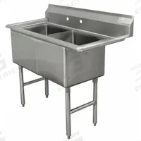 ADVANCE TABCO Scullery Sink: 2 Bowls, 43 in Overall Ht, 35 in Overall Lg, 21 in Overall Wd (MPN FC-2-1515). Key specifications — Brand: ADVANCE TABCO.