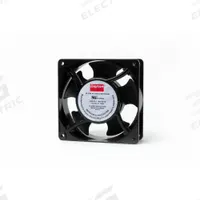 DAYTON Axial Fan: 99 cfm Airflow @ 0.000 in SP, 4 11/16 in Ht, 1 1/2 in Dp, Terminals, IP33, 120V AC (MPN 55VD38). Key specifications — Blade Material: Polybutylene Terephthalate; Brand: DAYTON.