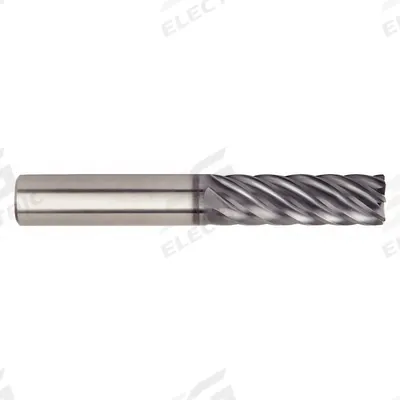 WIDIA HANITA Square End Mill: Carbide, AlTiN Coated, 7 Flute, 5/8" Mill Dia, 1-1/4" LOC - Fast-Cutting Carbide Square End Mills for Stainless Steel & Super Alloys