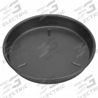 CHICAGO METALLIC Pizza Pan: 10 in Overall Dia, Aluminum, Solid, 14 ga Gauge, 1 1/2 in Overall Dp (MPN 91100). Key specifications — Brand: CHICAGO METALLIC; Product Type: Pizza Pan; Material: Aluminum; Perforated: Solid; NSF Certified: No; Coating: Anodized.