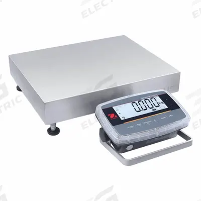 OHAUS Industrial Bench Scale: 15 3/4 in x 19 3/4 in, IP68/IP69K, Front-Mounted - Compact Bench Scales