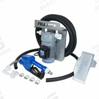 FILL-RITE Electric Drum Pump: 115 V AC, 1/4 hp HP, Polypropylene, 10 gpm Max. Flow Rate (MPN DF120CAN520). Key specifications — Brand: FILL-RITE; Nozzle Material: Polypropylene/Stainless Steel; Meter: Not Included; Pump Kit Type: Pump with Discharge Hose & Nozzle.
