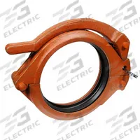 GRUVLOK Clamp Coupling: Flex Hinged, 8 in x 8 in, Ductile Iron, EPDM Seal, 300 psi (MPN 0390200186). Key specifications — Brand: GRUVLOK; Maximum Operating Pressure: 300 psi; Fitting Pipe Size: 8 in x 8 in.