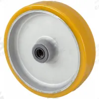 APPROVED VENDOR Caster Wheel: 8 in Wheel Dia., 2 in Wheel Wd, Polyurethane, 1,500 lb Load Rating (MPN P-UA-080x020/050R). Key specifications — Brand: APPROVED VENDOR; Wheel/Tread Color: Green.