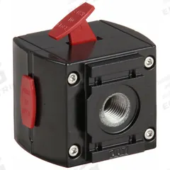 ARO Air Line Lockout Valve: 1/4 in NPT, 1/4 in NPT Outlet Size, 250 psi Max Op Pressure, 1500 (MPN 104391-2). Key specifications — attr110771: 104391-2; attr110802: 1500.