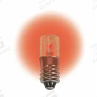 APPROVED VENDOR Compact LED Bulb: LED, Miniature Screw (E10), (T) Tubular, T3-1/4, 12.8V DC, Red (MPN LM1012MS-R). Key specifications — Light Color: Red; Bulb Shape: T3-1/4; Trade Number: 52, 258, 428, 144, 614, 400; Brand: APPROVED VENDOR; Voltage: 12.8V DC.