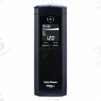 CYBER POWER UPS System: Single Phase, 1,350 VA Power Rating, 120 V AC Input, 120 V AC Output, 5-15P (MPN CP1350PFCLCD). Key specifications — attr1044766: Single; attr1044781: Line Interactive; attr232986: CYBER POWER.